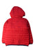 A Red Puffer/Quilted Jackets from Cadet Rousselle in size 3T for neutral. (Back View)