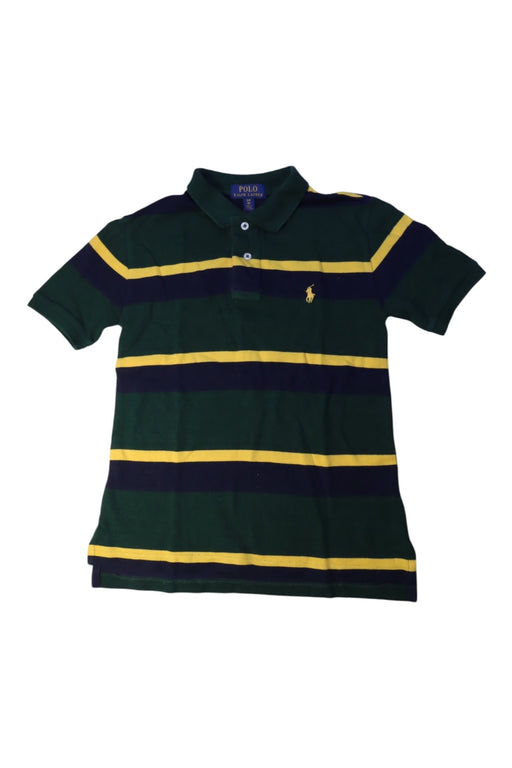 A Green Short Sleeve Polos from Polo Ralph Lauren in size 8Y for boy. (Front View)