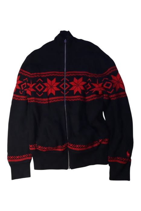 A Black Zippered Sweatshirts from Polo Ralph Lauren in size 8Y for neutral. (Front View)