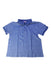 A Blue Short Sleeve Polos from La Coqueta in size 10Y for boy. (Front View)