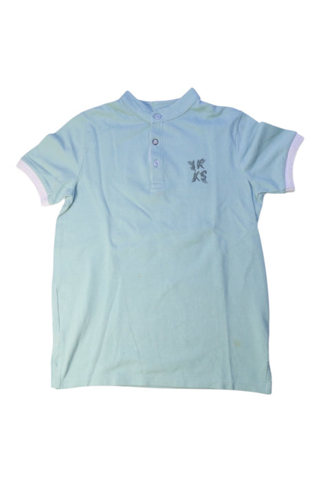 A Blue Short Sleeve Polos from IKKS in size 8Y for boy. (Front View)