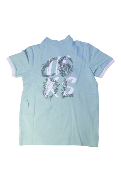A Blue Short Sleeve Polos from IKKS in size 8Y for boy. (Back View)