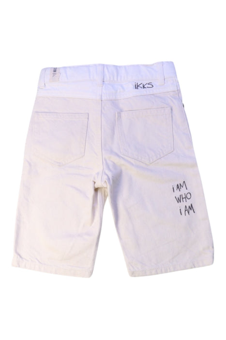 A White Shorts from IKKS in size 8Y for boy. (Back View)