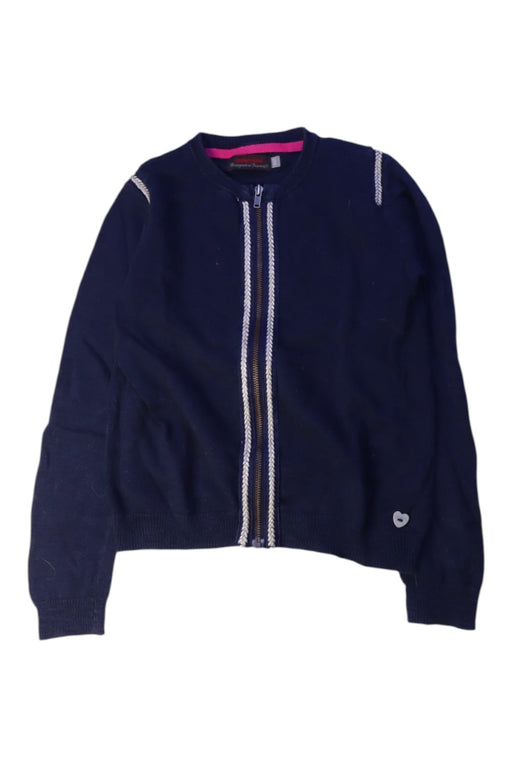 A Navy Cardigans from Catimini in size 5T for girl. (Front View)
