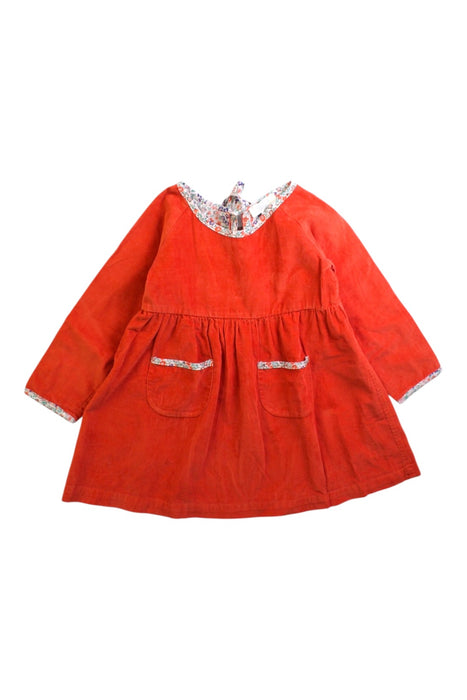 A Red Long Sleeve Dresses from Olivier London in size 12-18M for girl. (Front View)