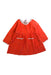 A Red Long Sleeve Dresses from Olivier London in size 12-18M for girl. (Front View)