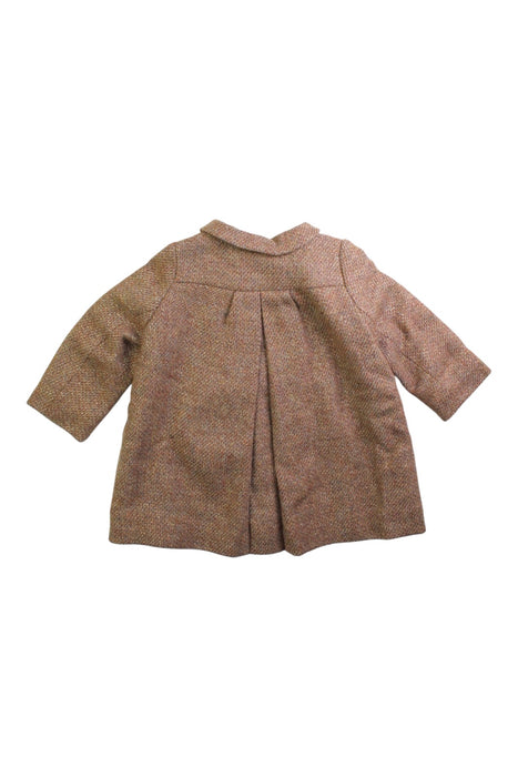 A Brown Coats from Bonpoint in size 12-18M for girl. (Back View)