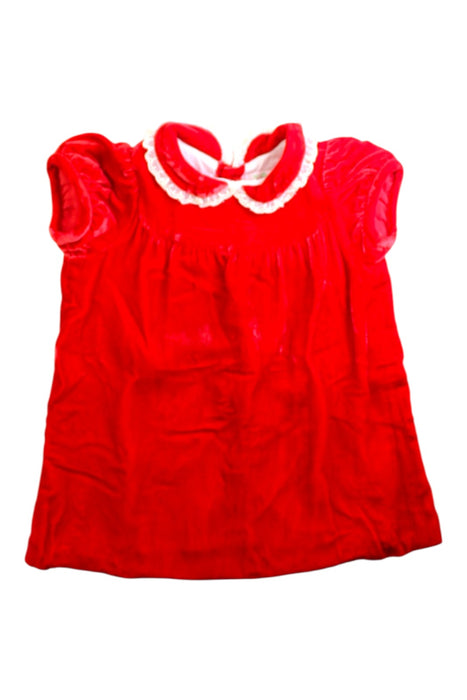 A Red Short Sleeve Dresses from Bonpoint in size 12-18M for girl. (Front View)