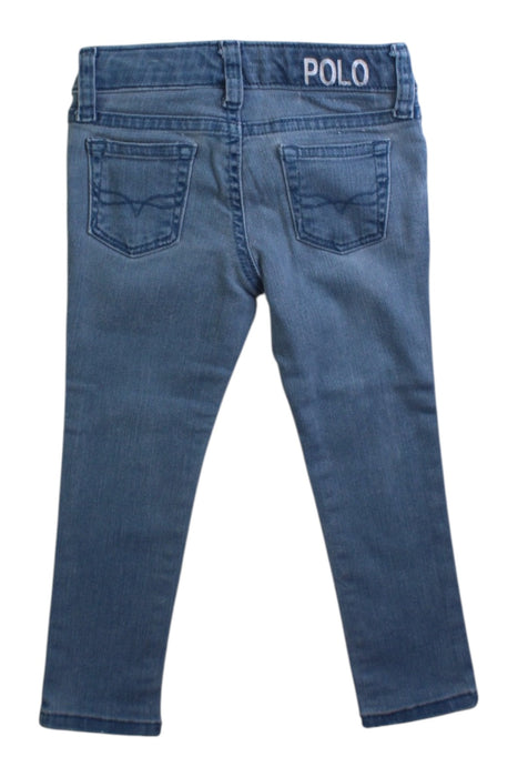 A Blue Jeans from Polo Ralph Lauren in size 2T for girl. (Back View)