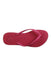 A Red Flip Flops from Havaianas in size 10Y for girl. (Front View)