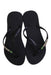 A Black Flip Flops from Havaianas in size 10Y for neutral. (Back View)