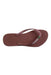A Burgundy Flip Flops from Havaianas in size 10Y for girl. (Front View)