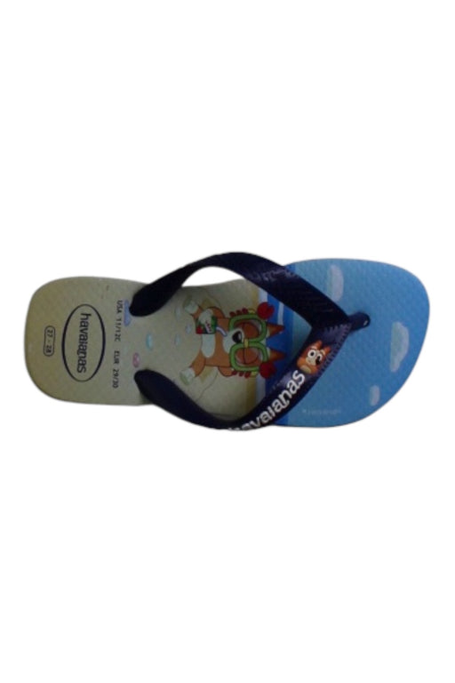 A Blue Flip Flops from Havaianas in size 5T for neutral. (Front View)