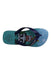 A Blue Flip Flops from Havaianas in size 6T for boy. (Front View)