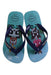 A Blue Flip Flops from Havaianas in size 6T for boy. (Back View)