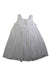 A White Sleeveless Dresses from Petit Bateau in size 4T for girl. (Front View)