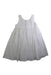 A White Sleeveless Dresses from Petit Bateau in size 4T for girl. (Back View)