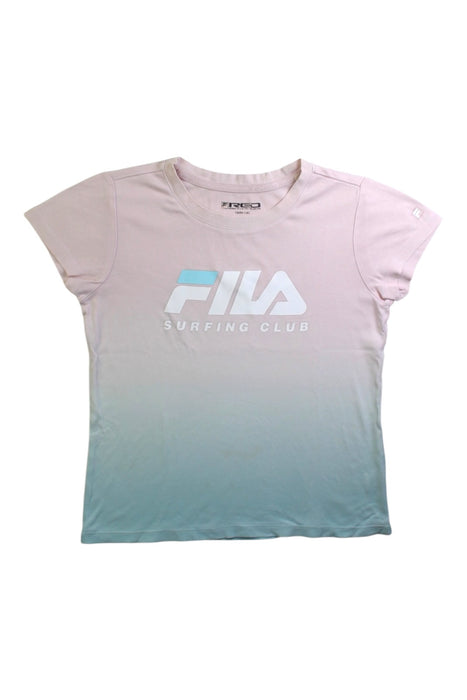 A Pink Short Sleeve T Shirts from Fila in size 7Y for girl. (Front View)