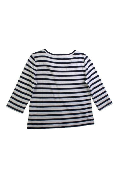 A Navy Long Sleeve Tops from Crewcuts in size 4T for girl. (Back View)
