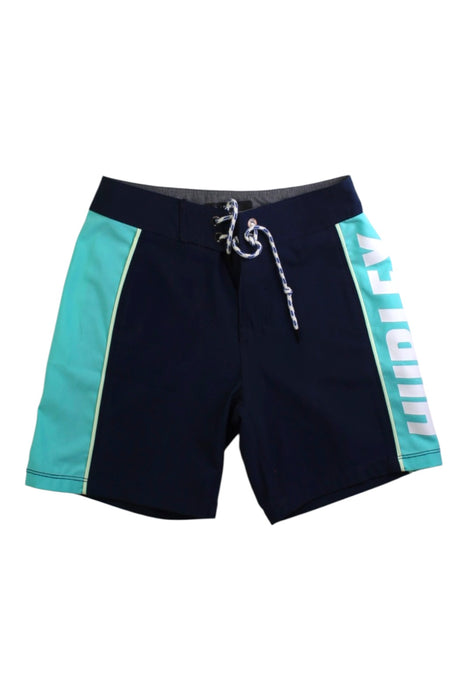 A Navy Swim Shorts from Hurley in size 7Y for boy. (Front View)
