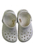 A White Slip Ons from Crocs in size 3T for neutral. (Back View)