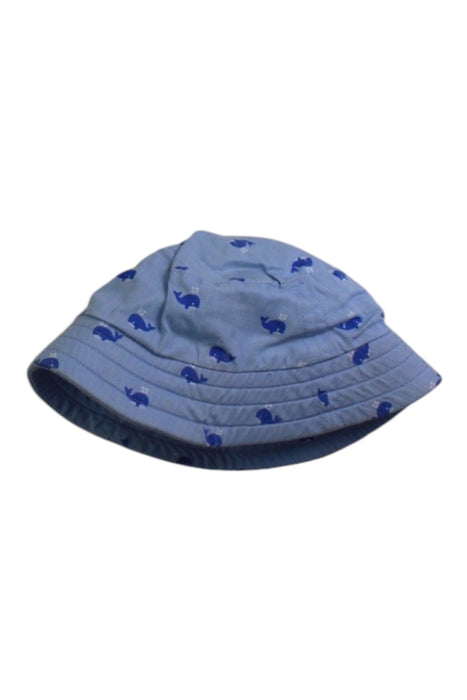 A Blue Sun Hats from Jojo Maman Bébé in size 0-3M for boy. (Back View)