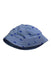 A Blue Sun Hats from Jojo Maman Bébé in size 0-3M for boy. (Back View)
