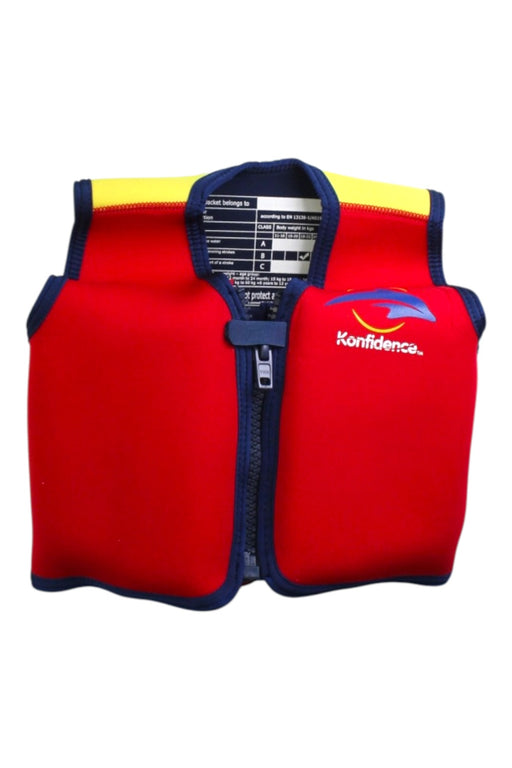 A Red Floatsuits from Konfidence in size 5T for neutral. (Front View)