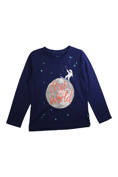 A Navy Long Sleeve T Shirts from Joules in size 7Y for boy. (Front View)