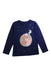 A Navy Long Sleeve T Shirts from Joules in size 7Y for boy. (Front View)