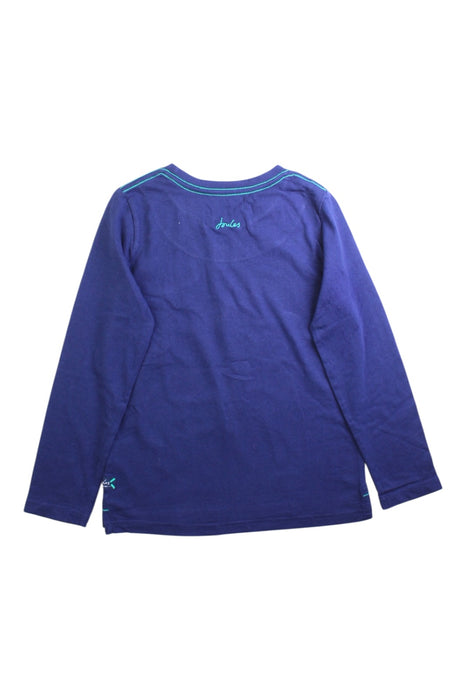 A Navy Long Sleeve T Shirts from Joules in size 7Y for boy. (Back View)