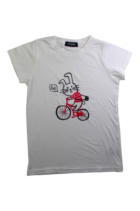 A White Short Sleeve T Shirts from Kladskap in size 7Y for neutral. (Front View)