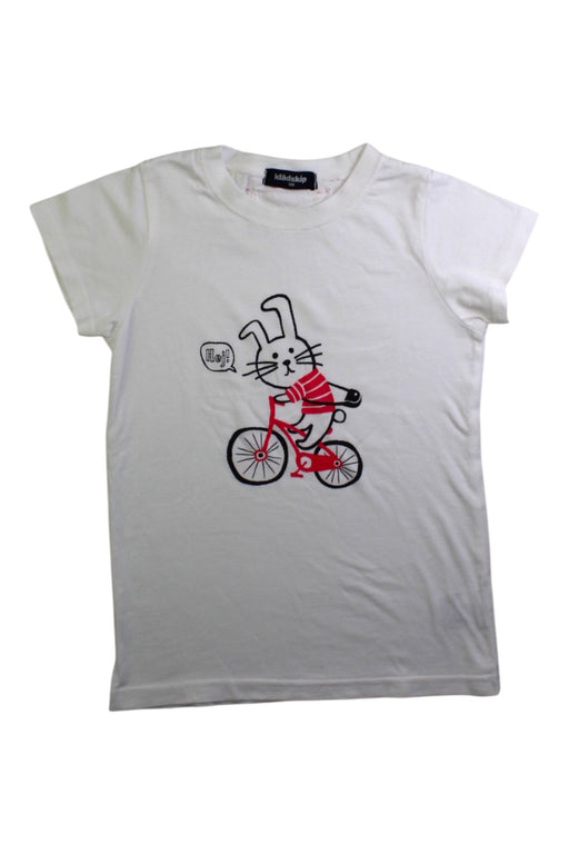 A White Short Sleeve T Shirts from Kladskap in size 7Y for neutral. (Front View)