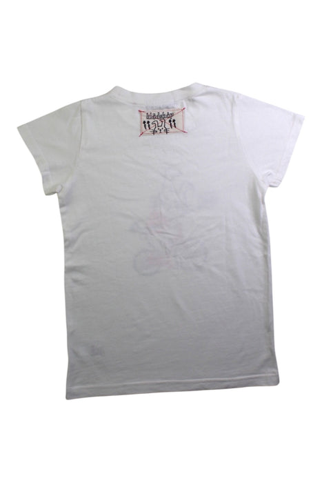 A White Short Sleeve T Shirts from Kladskap in size 7Y for neutral. (Back View)