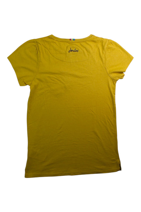 A Yellow Short Sleeve T Shirts from Joules in size 11Y for girl. (Back View)