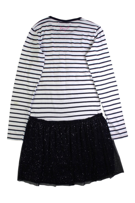 A Black Long Sleeve Dresses from Desigual in size 11Y for girl. (Back View)