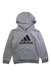 A Grey Hooded Sweatshirts from Adidas in size 5T for neutral. (Front View)