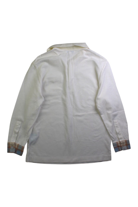 A Ivory Long Sleeve Polos from Nicholas & Bears in size 6T for boy. (Back View)
