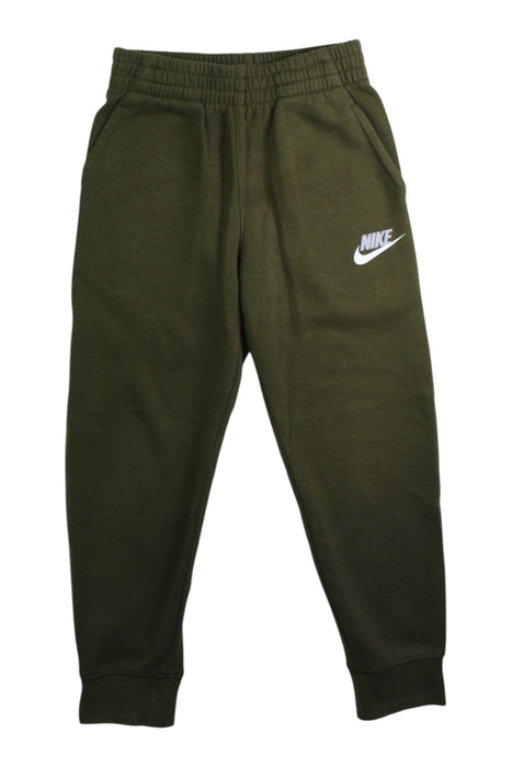 A Green Sweatpants from Nike in size 5T for boy. (Front View)