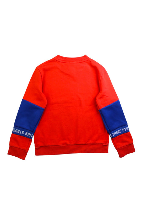 A Red Crewneck Sweatshirts from Adidas in size 5T for boy. (Back View)