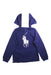 A Navy Buttoned Sweatshirts from Polo Ralph Lauren in size 6T for boy. (Back View)