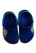 A Blue Clogs from Crocs in size 18-24M for neutral. (Back View)