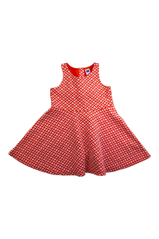 A Red Sleeveless Dresses from Janie & Jack in size 2T for girl. (Front View)