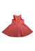 A Red Sleeveless Dresses from Janie & Jack in size 2T for girl. (Back View)