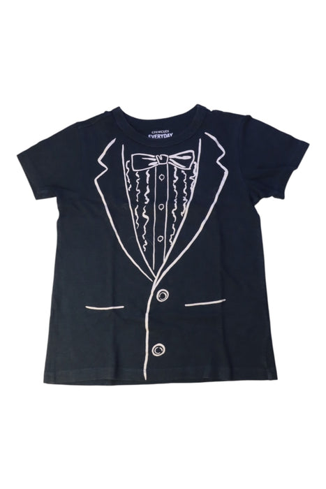 A Black Short Sleeve T Shirts from Crewcuts in size 6T for boy. (Front View)
