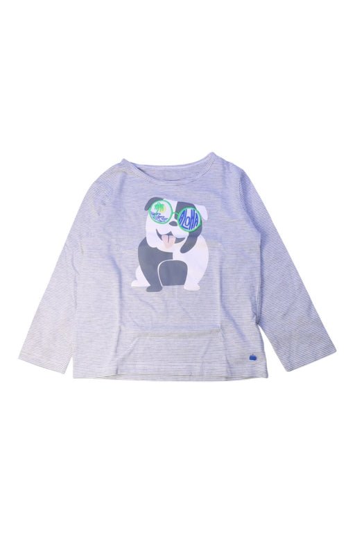 A Grey Long Sleeve T Shirts from The Bonnie Mob in size 6T for boy. (Front View)