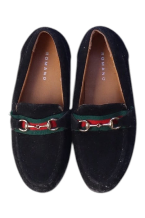 A Black Loafers & Moccasins from Romano in size 3T for girl. (Back View)