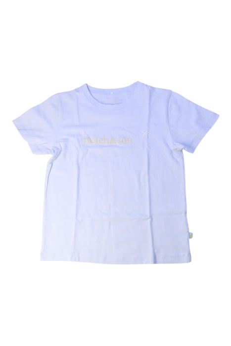 A White Short Sleeve T Shirts from Mitch & Son in size 6T for boy. (Front View)