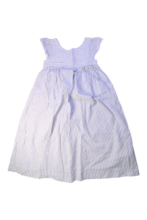 A Blue Sleeveless Dresses from Bonpoint in size 8Y for girl. (Front View)