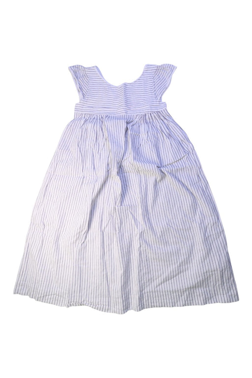 A Blue Sleeveless Dresses from Bonpoint in size 8Y for girl. (Front View)